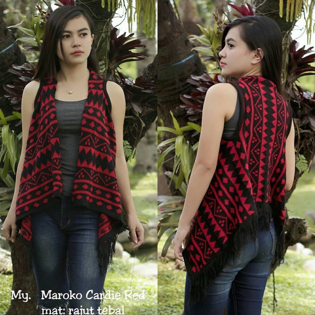 outer wanita Maroko Knit Cardi // Sweater Rajut // Cardy Sweater Wanita M2W7 kardigan wanita long ou