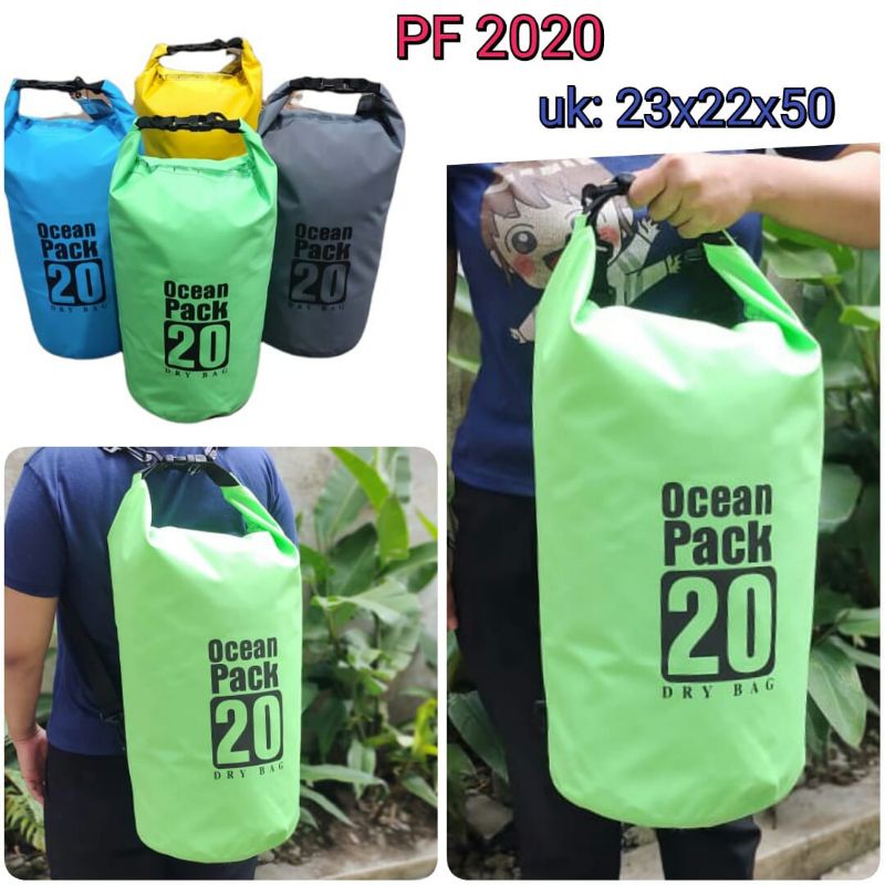 DRY BAG POLO ORI WATERPROOF SPORT BEST SELLER TERLARIS TERMURAH 5 10 15 20 30L TAS OLAHRAGA