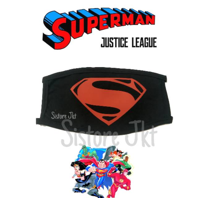 Masker Kain Superman Justice League