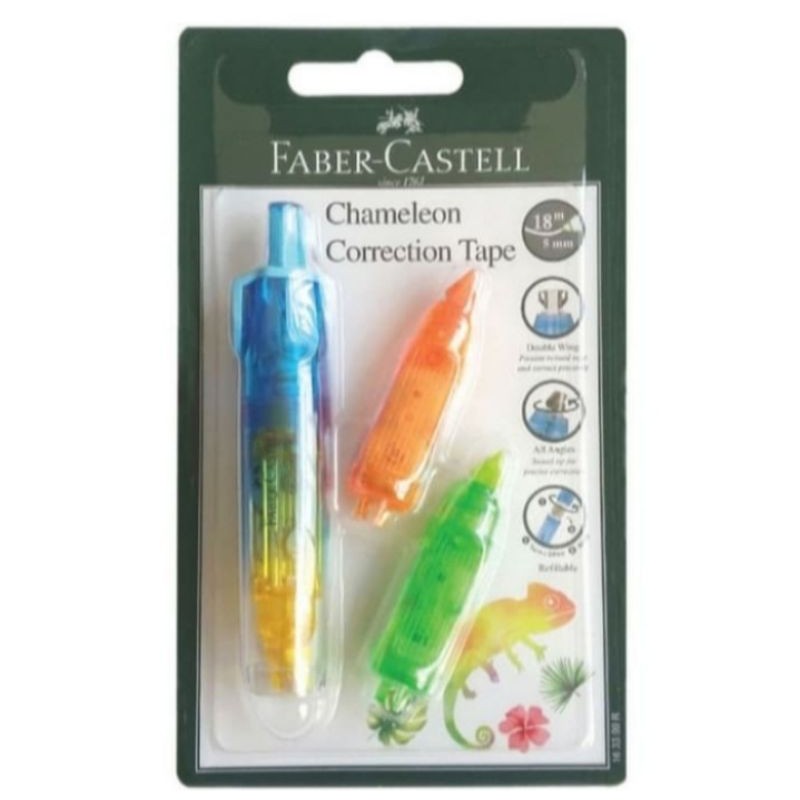 

Faber-Castell Correction Tape Chameleon 2 Refill Barrel Blue