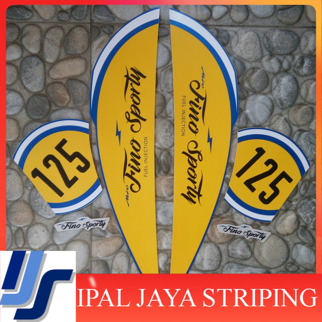 stiker striping motor fino 125 sporty 2018 biru