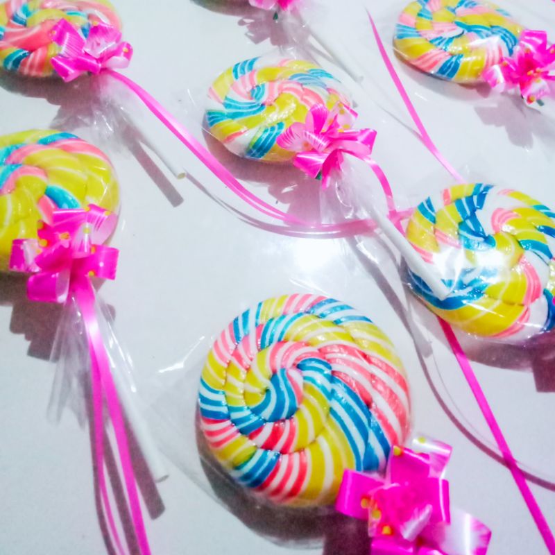 

LOLLIPOP JUMBO 7CM TEBAL BY DAFFA LOLLIPOP PABRIK PERMEN || GIFT ULANG TAHUN ANAK