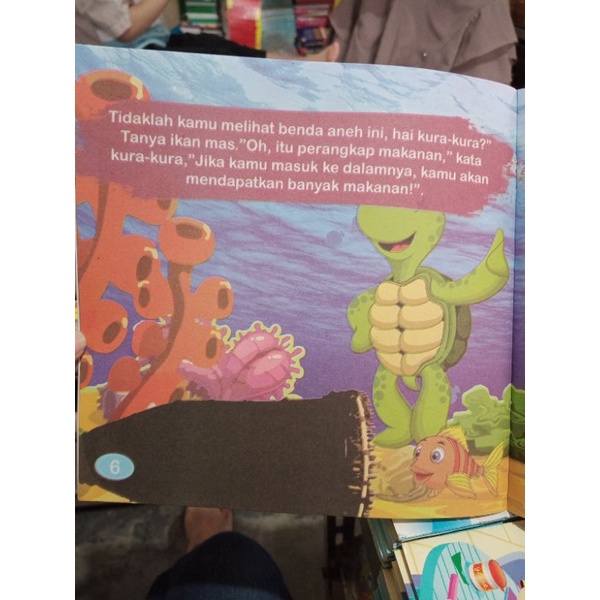 Buku Seri Fabel Inspiratif Ikan Mas &amp; Kura-kura Jahat (19×19cm)