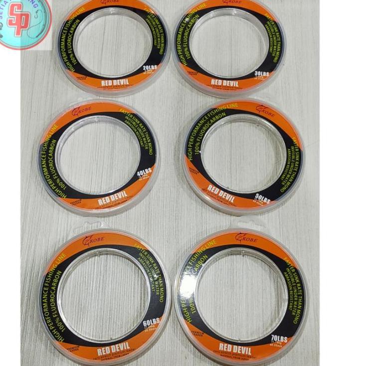 Terlaris Senar Kobe Red Devil Leader 20-40lbs ....