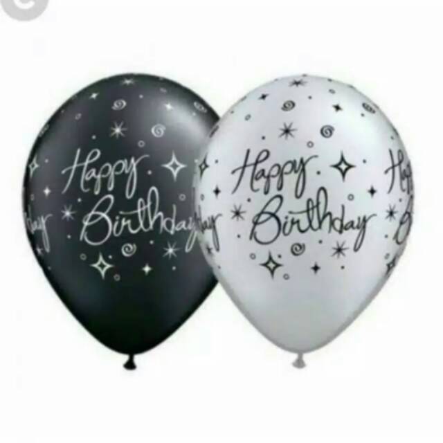 Balon latex balon ulang  tahun  balon happy birthday balon 