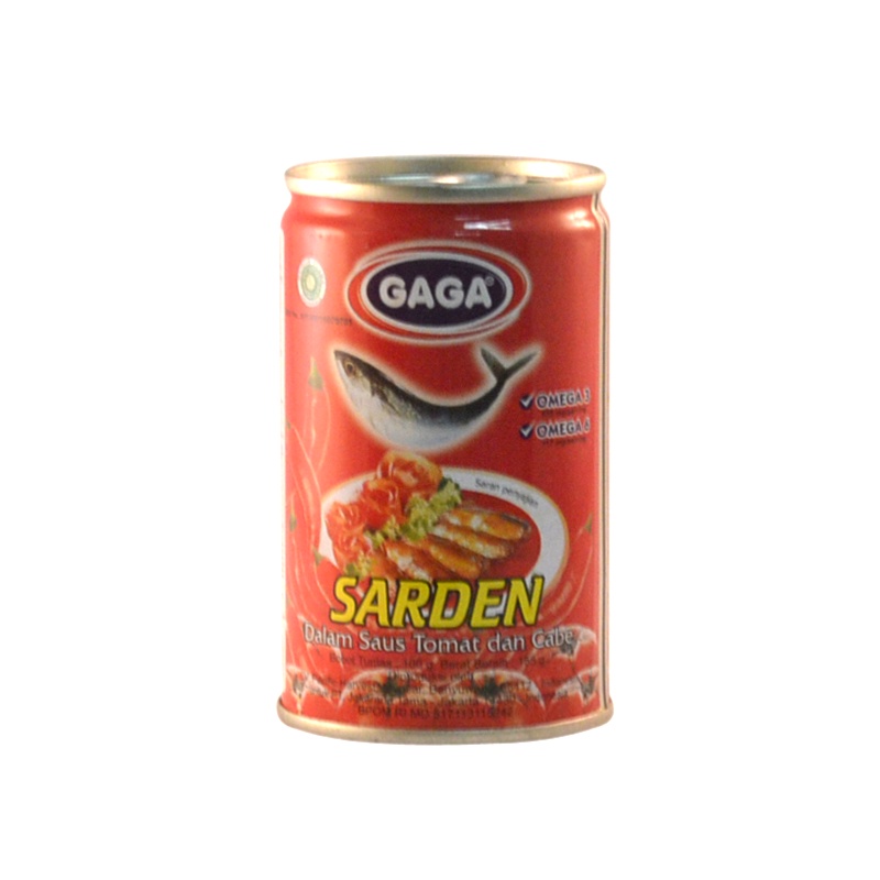 

Gaga Sardines Tomato Chili Klg 155Gr