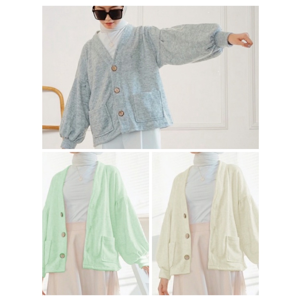 Hoodie Button Outer Korean Style Masa Kini