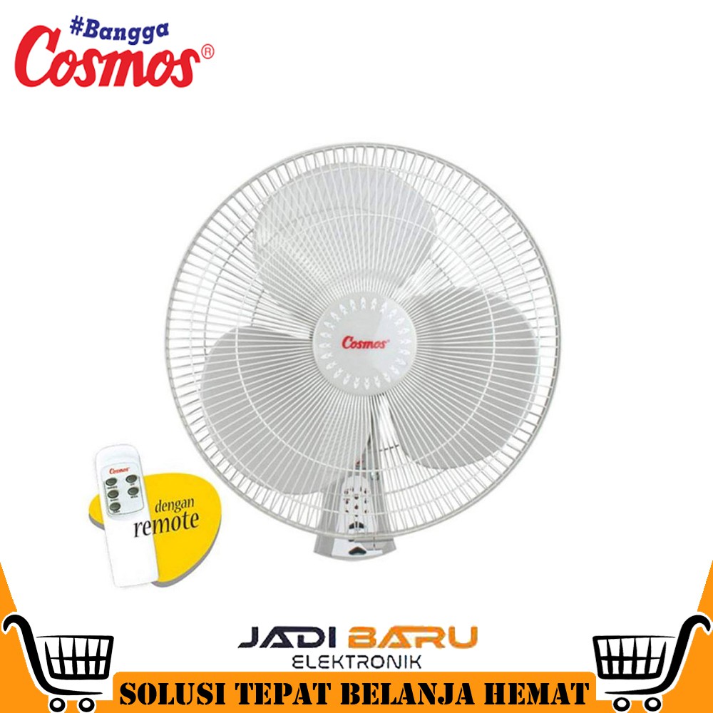 (READY COD) TERMURAH KIPAS ANGIN REMOTE / WALL FAN / KIPAS DINDING COSMOS 16WFCR / 16-WFCR / 16 WFCR