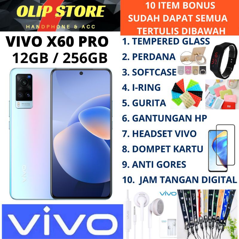 VIVO X60 PRO 12/256 RAM 12GB ROM 256GB GARANSI RESMI
