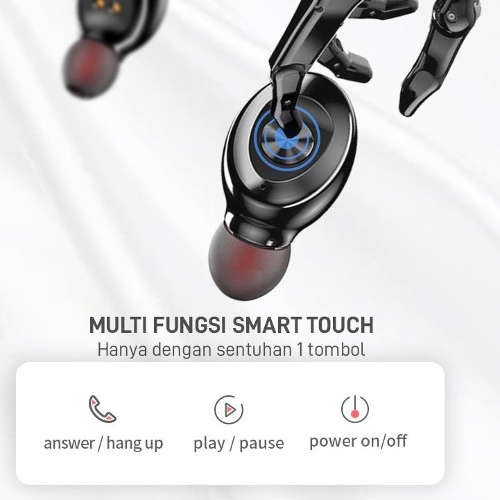 Terbaik.. MOFIT Headset Earphone MO-16 Blueatooth 5.0 True Wireless Stereo TWS Earbuds