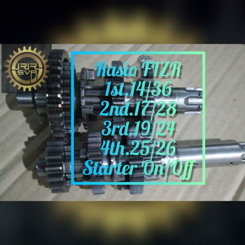 Rasio Racing F1ZR (FIZR) (FIZ R) (Force 1) Racing Road Race Drag 1st.14/36; 2nd.16/28; 3rd.19/24; 4t