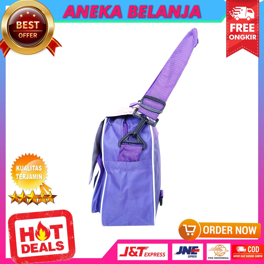 Tas Anak 2in1 Frozen Pink Lucu Selempang Ransel Sekolah Les Mudik Imut