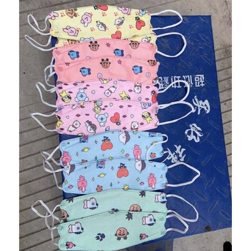 KF94 ANAK] Masker Korea KF94 anak karakter 10pc