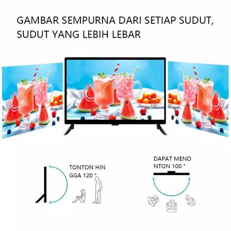 PROMO - DIGITAL TV LED 22 INCH BISA USB-HDMI-VGA-AV-DC