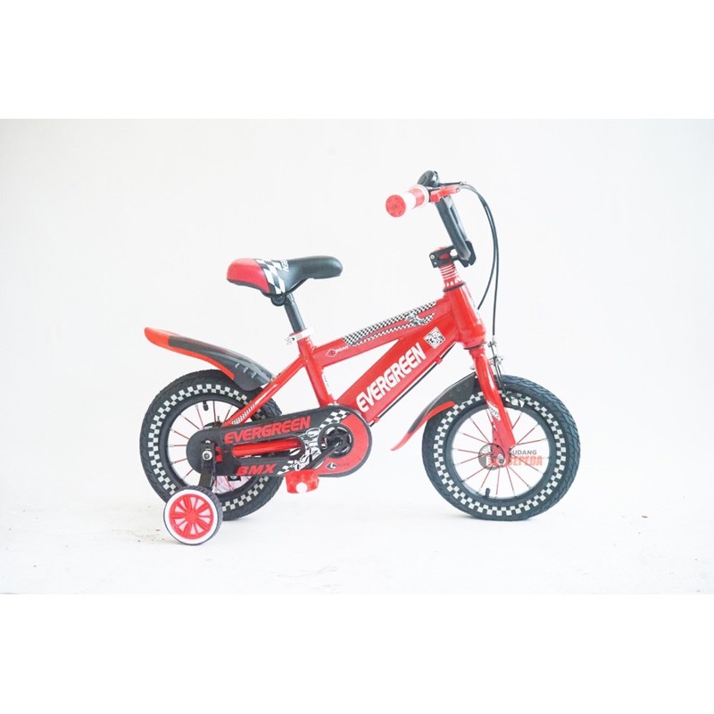 Sepeda mini BMX Logan 12 inch anak usia 3-7 tahun SNI roda 4 roda samping COD kredit cicilan garansi-4