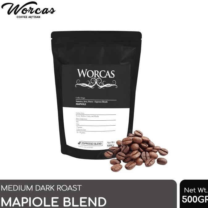 

[COD] Kopi Mapiole Espresso Blend 500 Gram (Biji/Bubuk) | Worcas Coffee [COD]
