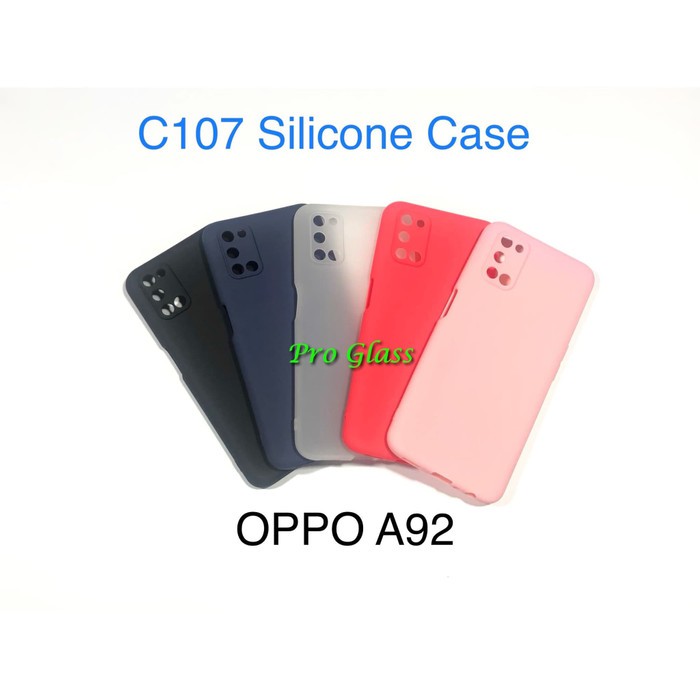 C107 OPPO A92 Colourful Ultrathin Silicone Case / Matte Thin