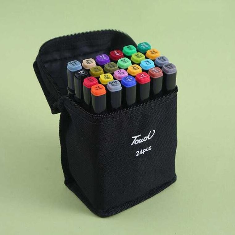 

(Y7J8).. Spidol Dual Side Fine Art Brush Pen Art Marker Set - HL0270 //Stock@masih@banyak