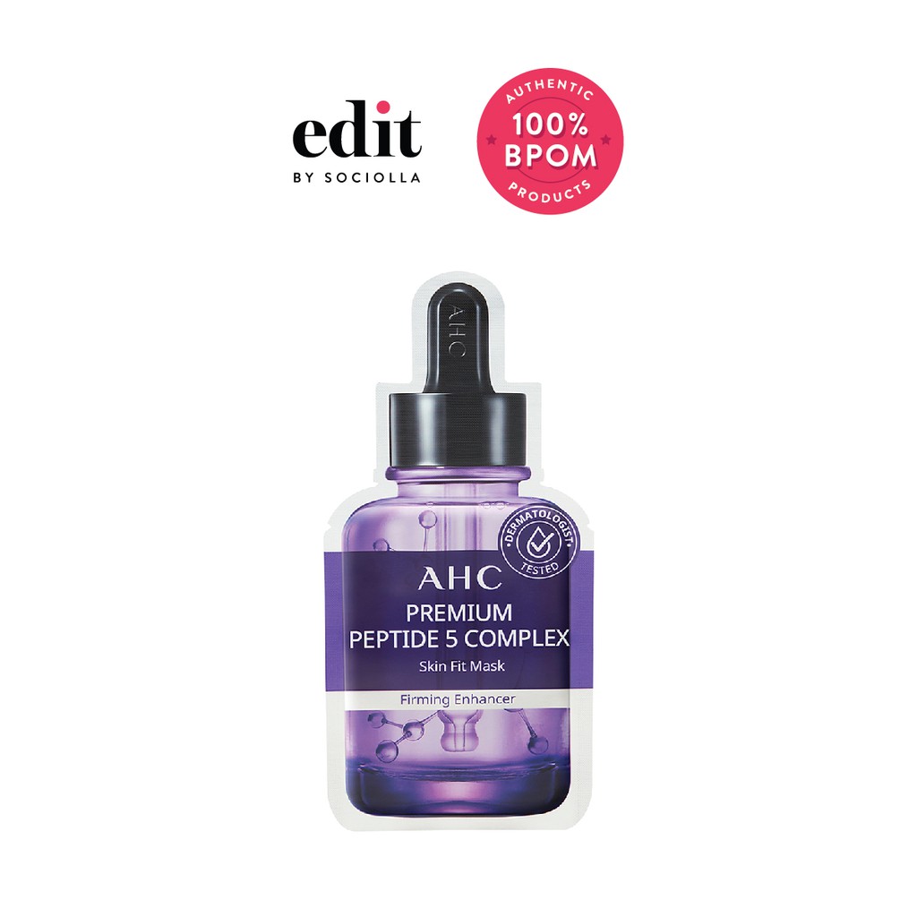 

AHC Premium Peptide 5 Complex Skin Fit Mask - size: 27ml - Edit by Sociolla