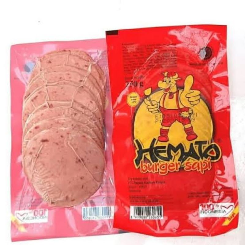 

Hemato beef burger sapi 10 slice 250 gr