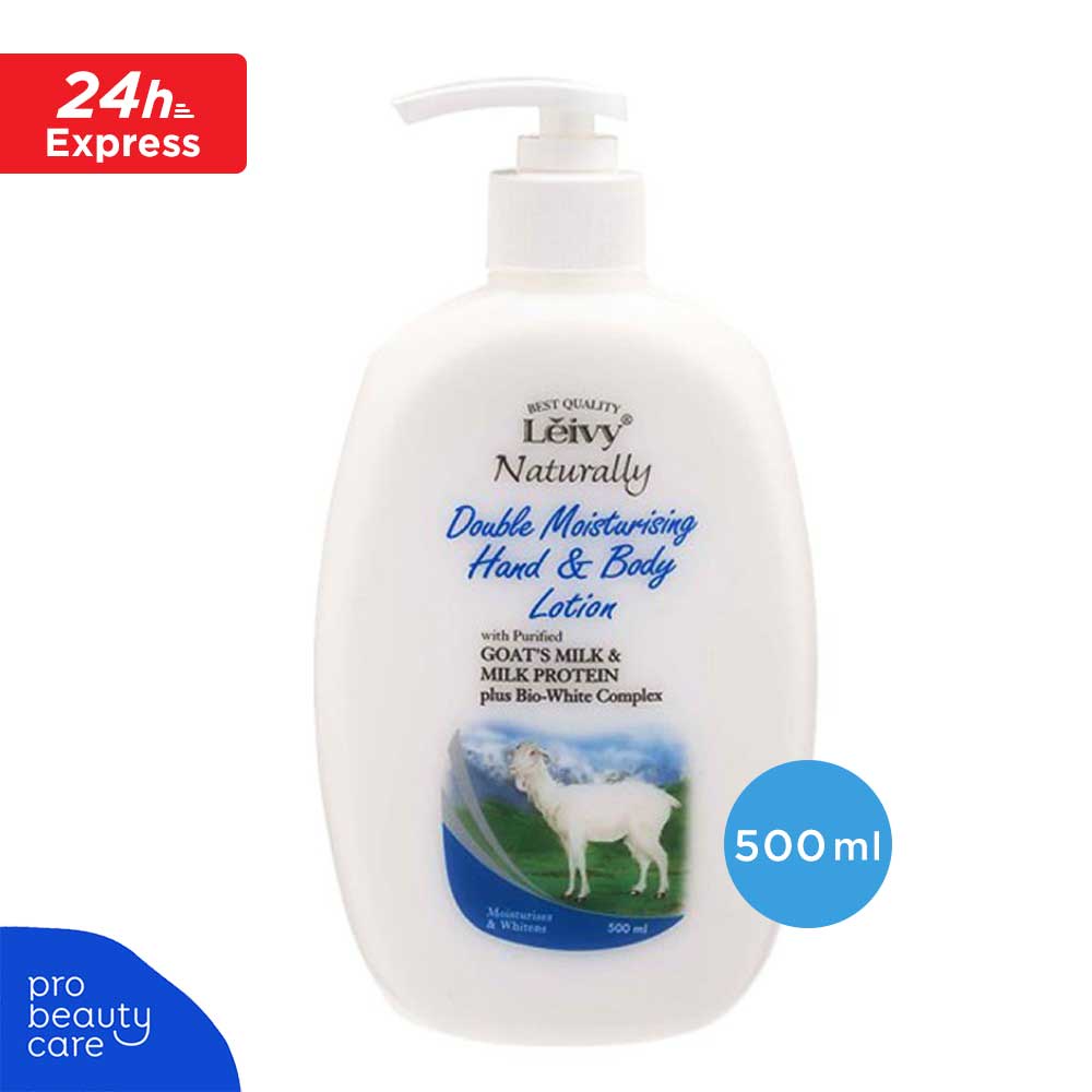 Leivy – Double Moisturising Hand &amp; Body Lotion with Goat’s Milk (500 ml)