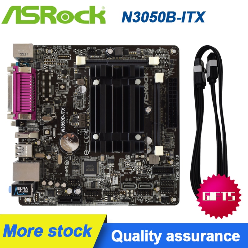 PREORDER ASRock N3050B-ITX Intel N3150 PC Motherboards Quad-Core Processor Mini ITX