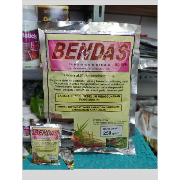 Fungisida Bendas 50WP @250gr ( bahan aktif karbendazim)