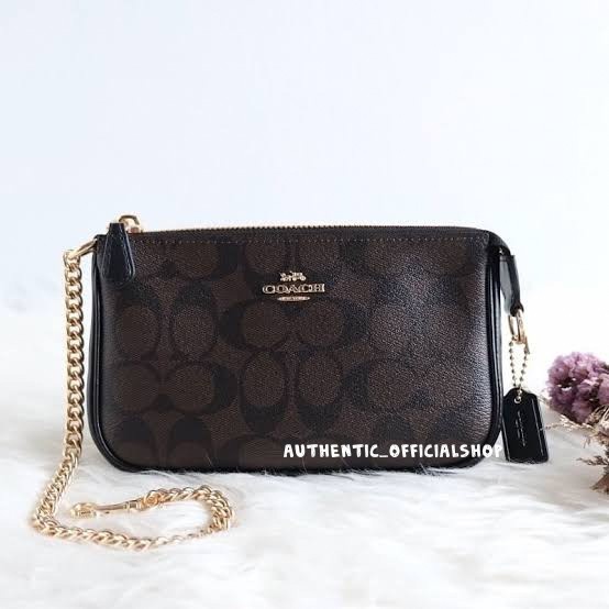 Coach Signature Large Wrislet 19 Signature Mahogany