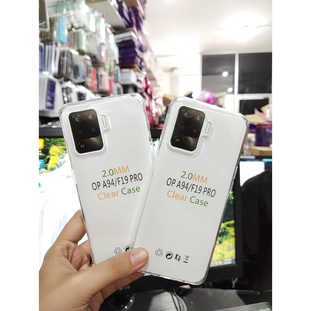 Soft Case OEM Transparan Oppo Reno 5F Reno5 F Oppo A94 F19 Pro 6.43 Inchi Clear Ultra Thin TEBAL 2.0