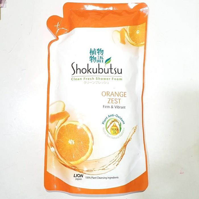 Bath Soap | Orange Zest Shokubutsu Shower Foam Refill 550Gr Sabun Mandi Jeruk