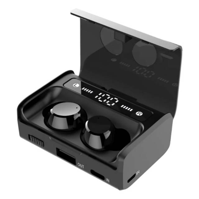 Jual Q10 Bluetooth Headset Tws Tekan Pengurangan Kebisingan Digital Display Pengisian Treasure