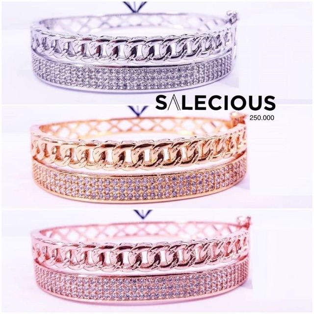 Gelang Perhiasan lapis emas tidak mudah luntur