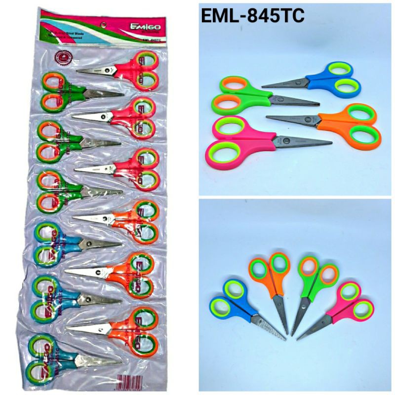 

12pcs GUNTING EMIGO KECIL EML-845TC KEMASAN RENCENG