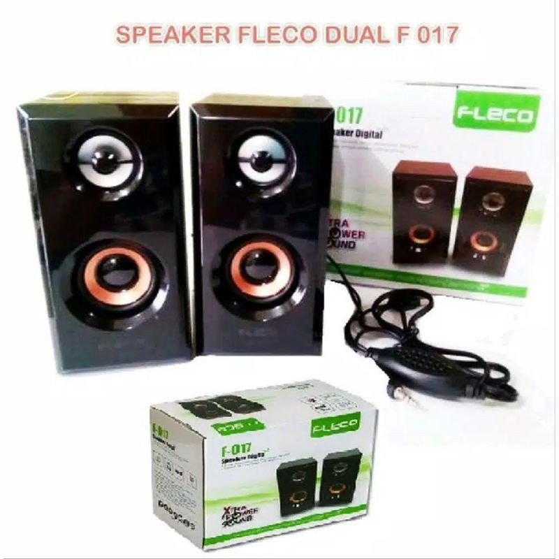 COD SPEAKER KOMPUTER/LAPTOP/HP/USB FLECO F-017 SPEAKER SALON AKTIF FLECO F-017 SPEAKER KOMPUTER X-BASS