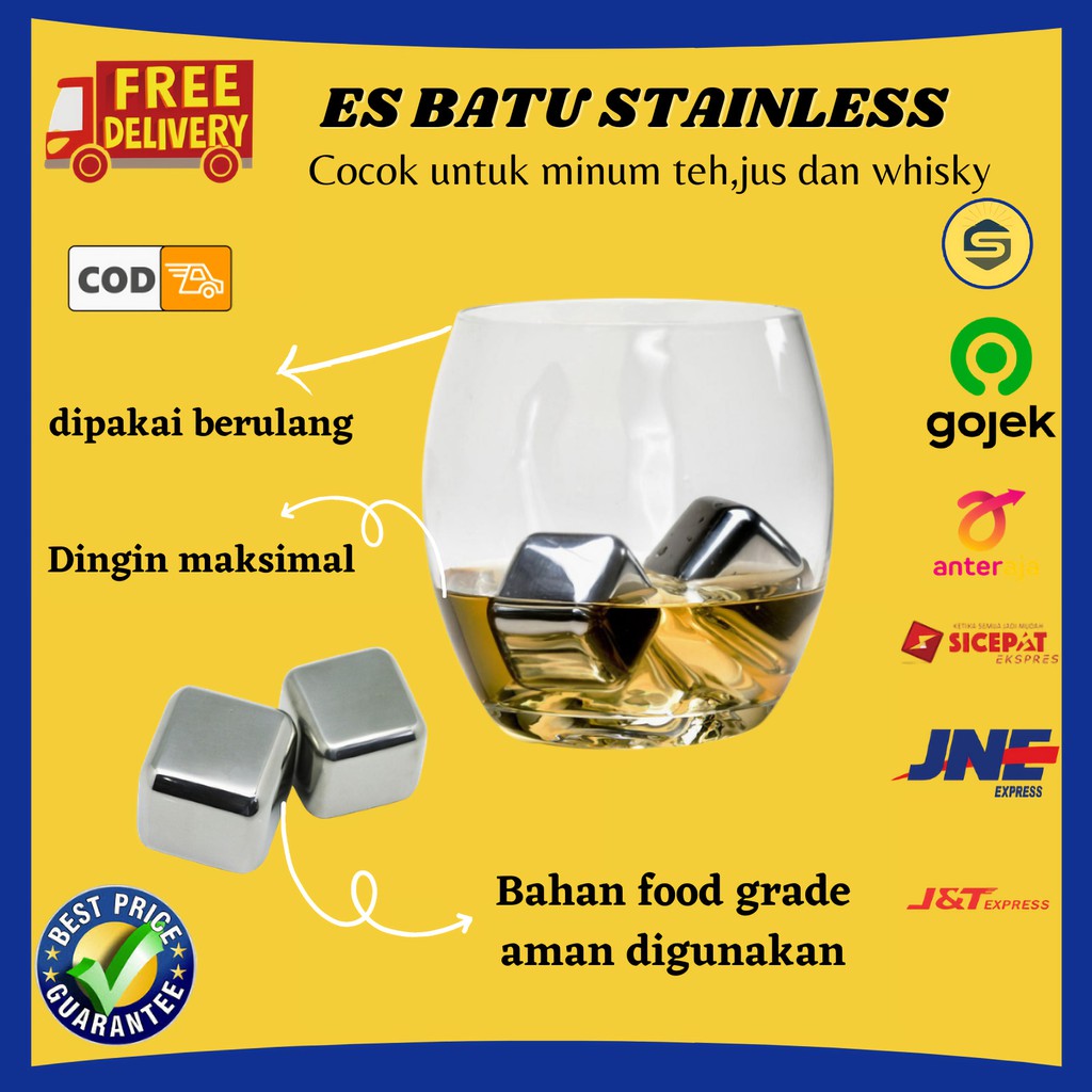 Es Batu Stainles Reusable Stainless Steel Ice Cube