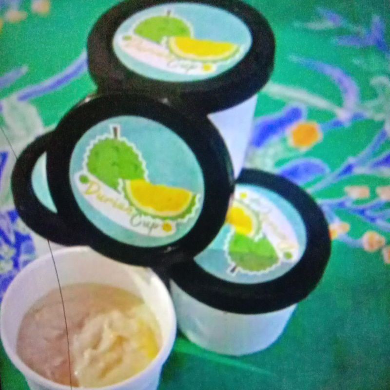 

durian cup full daging durian tanpa biji 100 gram