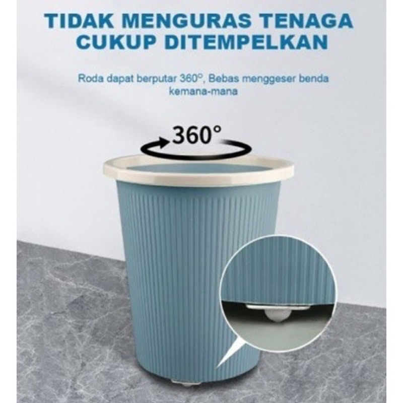 Roda Tempel 360 Stainless Furniture Storage Box/Roda Tong Sampah Terpopuler Sen