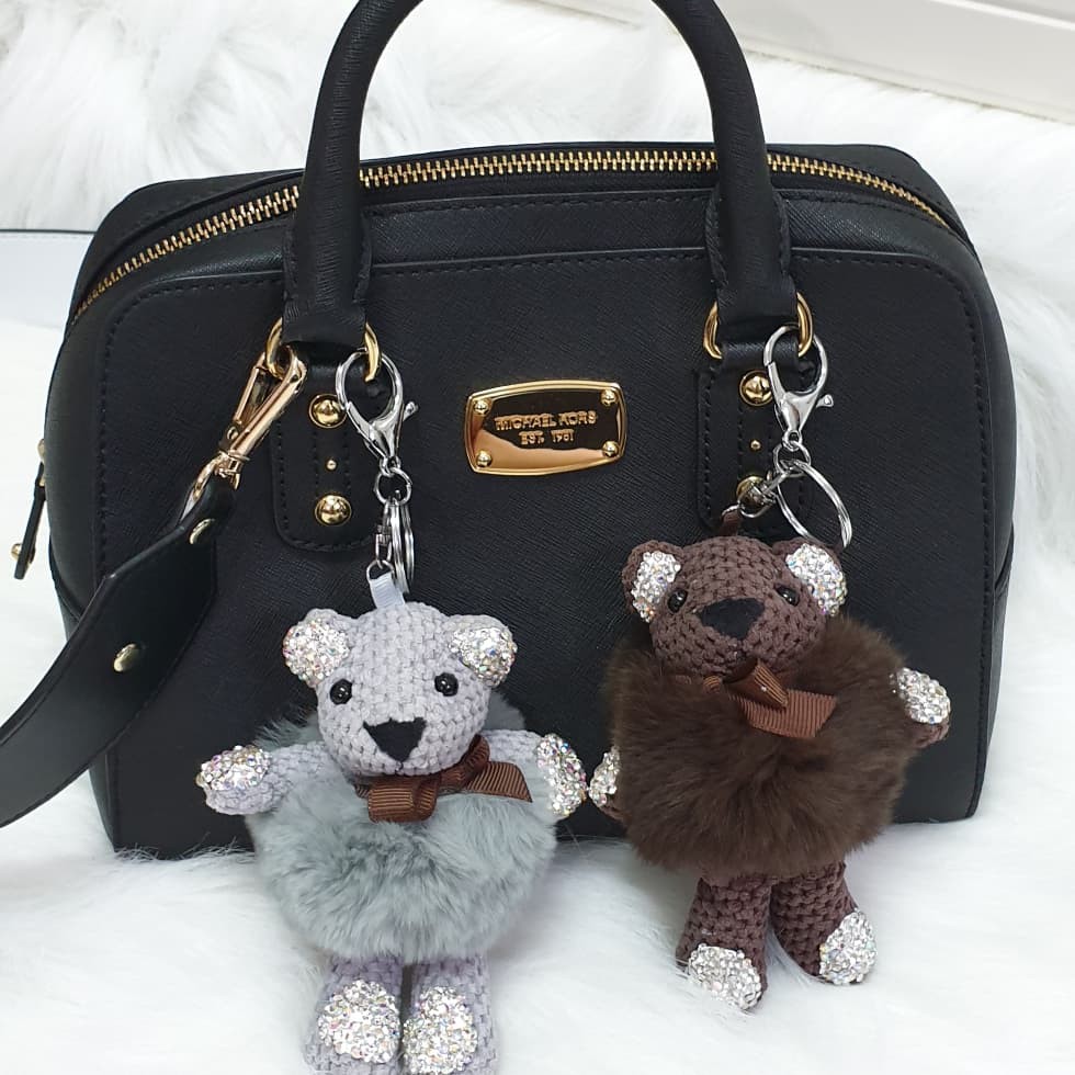 bear blink doll with rabbit tutu bagcharm