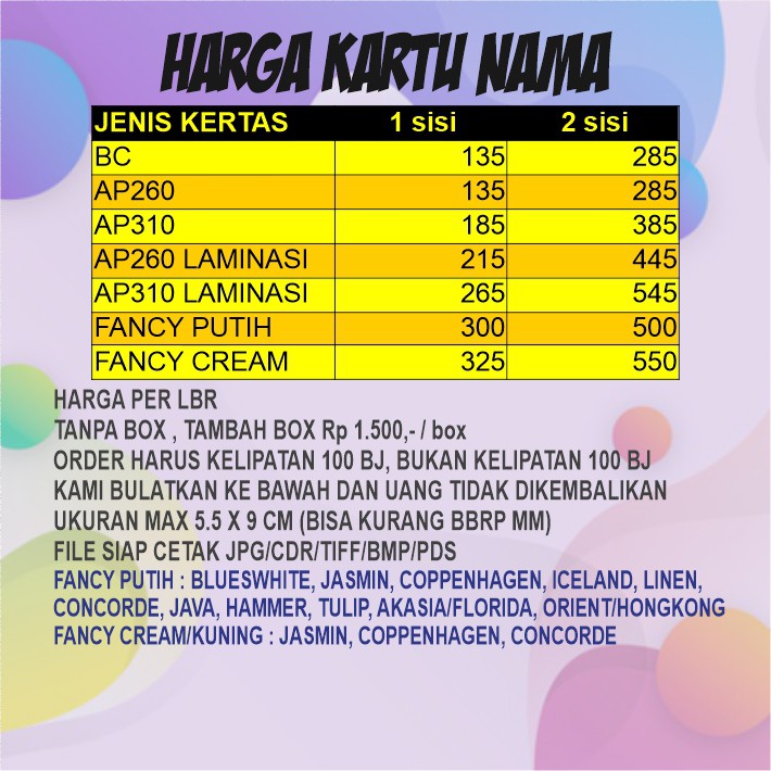 

KARTU NAMA / KARTU UCAPAN TERIMA KASIH / PERKAWINAN OLSHOP / KARTU LABEL KERTAS TEKSTUR
