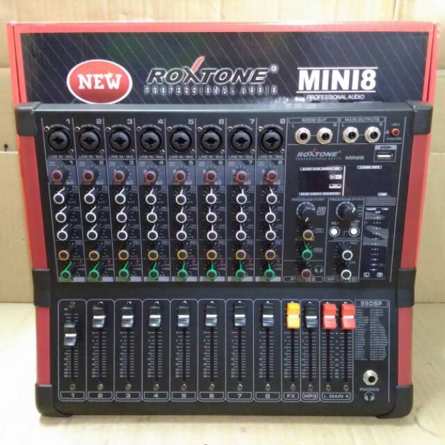 MIXER AUDIO ROXTONE MINI8 99 DSP PROFESIONAL