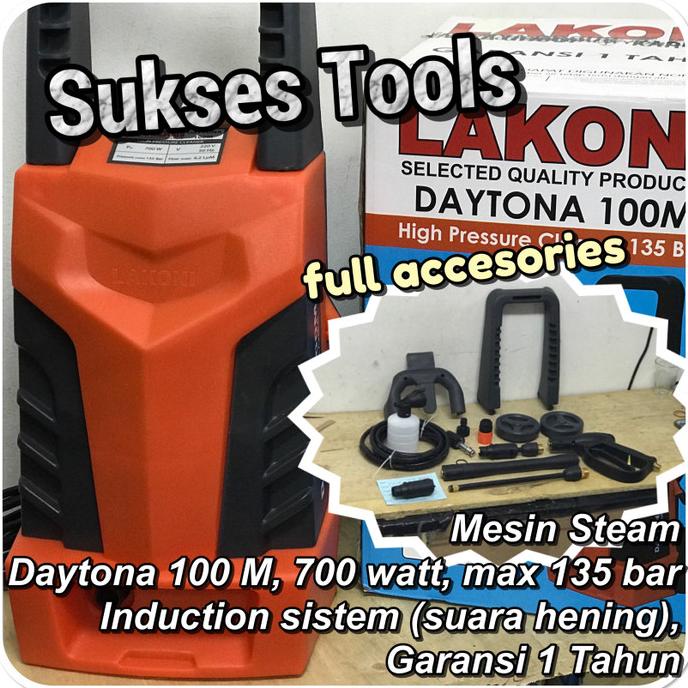 ] Daytona 100 M Mesin Steam Cuci Mobil Jet Cleaner Lakoni 700 W 135 bar