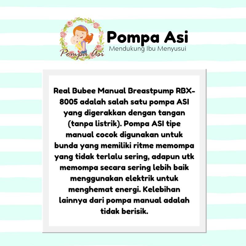 READY STOCK Real bubee manual termurah pompa asi