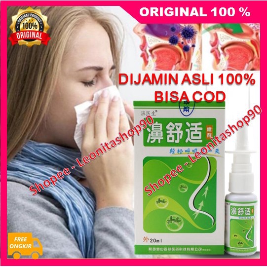 Genuine Sinusitis Spray Semprotan Sinusitis Pengobatan Sepenuhnya Sinusitis Rhinits Alergi Ampuh