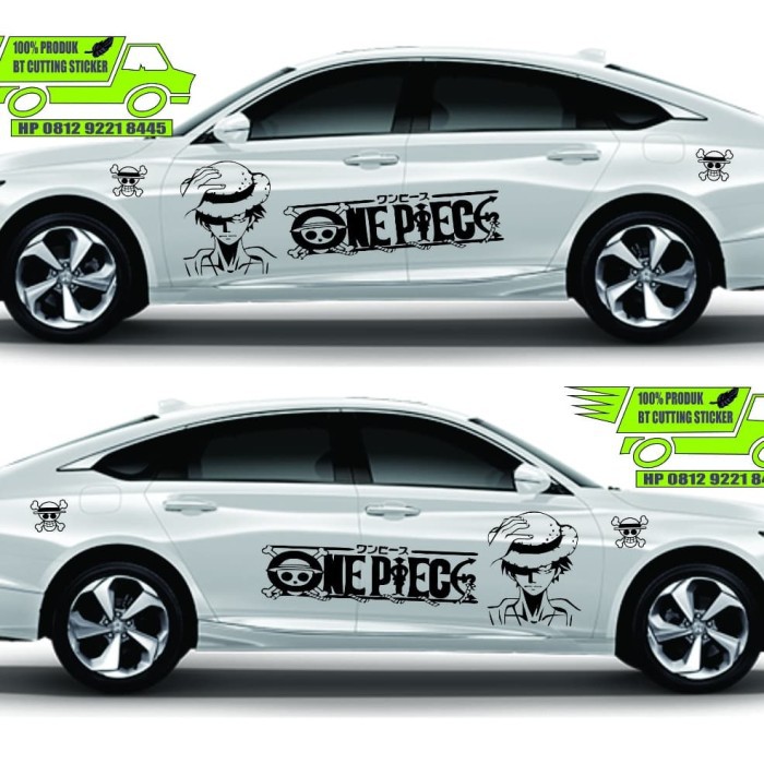 Promo sticker mobil honda accord sticker one piece stiker mobil sedan