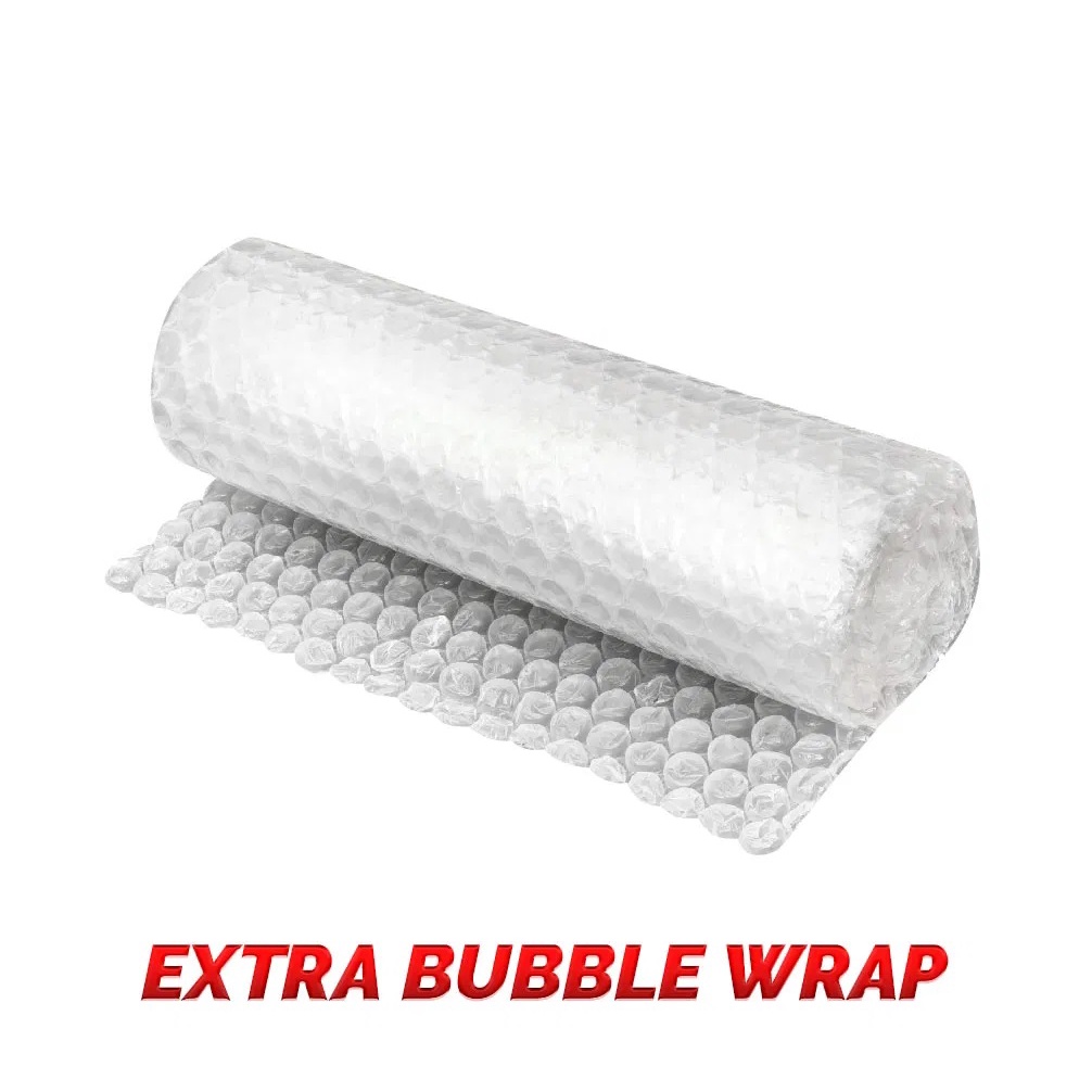 

Extra Packing Bubble Wrap untuk paket lebih aman