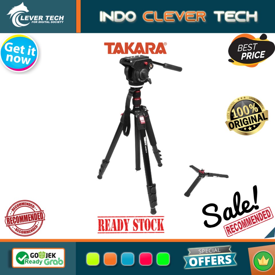 Takara Rover 77 Fluid Head Tripod Monopod 2in1 Video + Bag