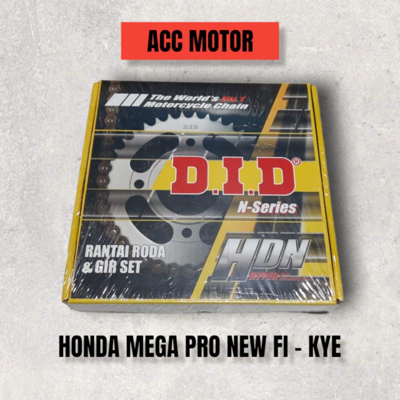 Gear Gir Set DID Honda New MegaPro Mega Pro Mono Shock KYE - 428 HDN 14-42T