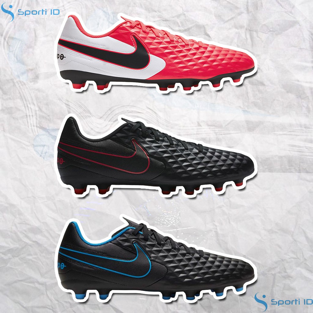 Sepatu Bola Nike Legend 8 Club FG - Black/Red & Laser Crimson Original | Nike Tiempo 8 Club