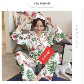 PPK0131 Pp Kimono Lengan Panjang  Celana Panjang  Bahan Kaos  