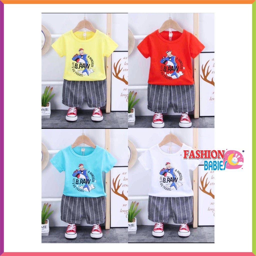 ❤ Baby Fashion ❤ SETELAN CELANA PENDEK / SETELAN IMPOR / BABY BOYS PANTS TEE